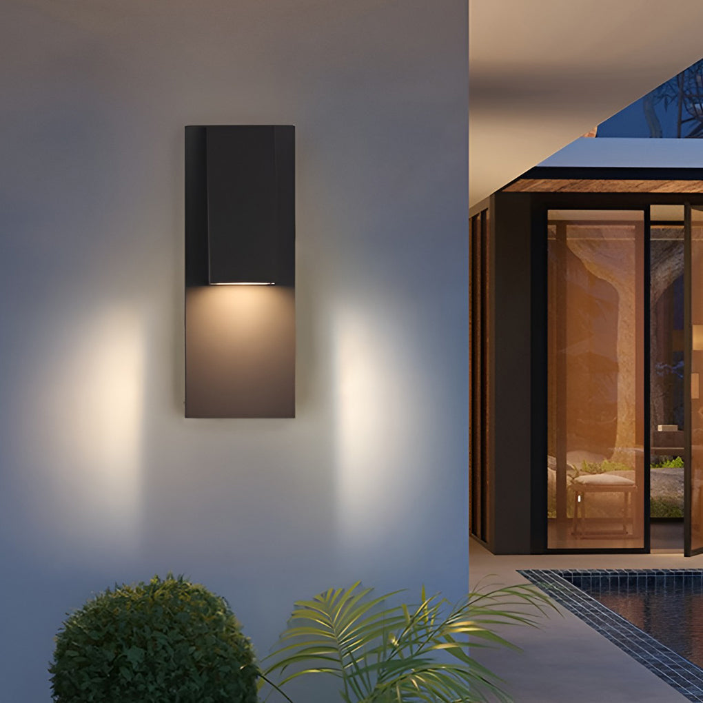 Rectangle Waterproof LED Black Contemporary Exterior Wall Light, Outdoor Wall Light, detail 6
