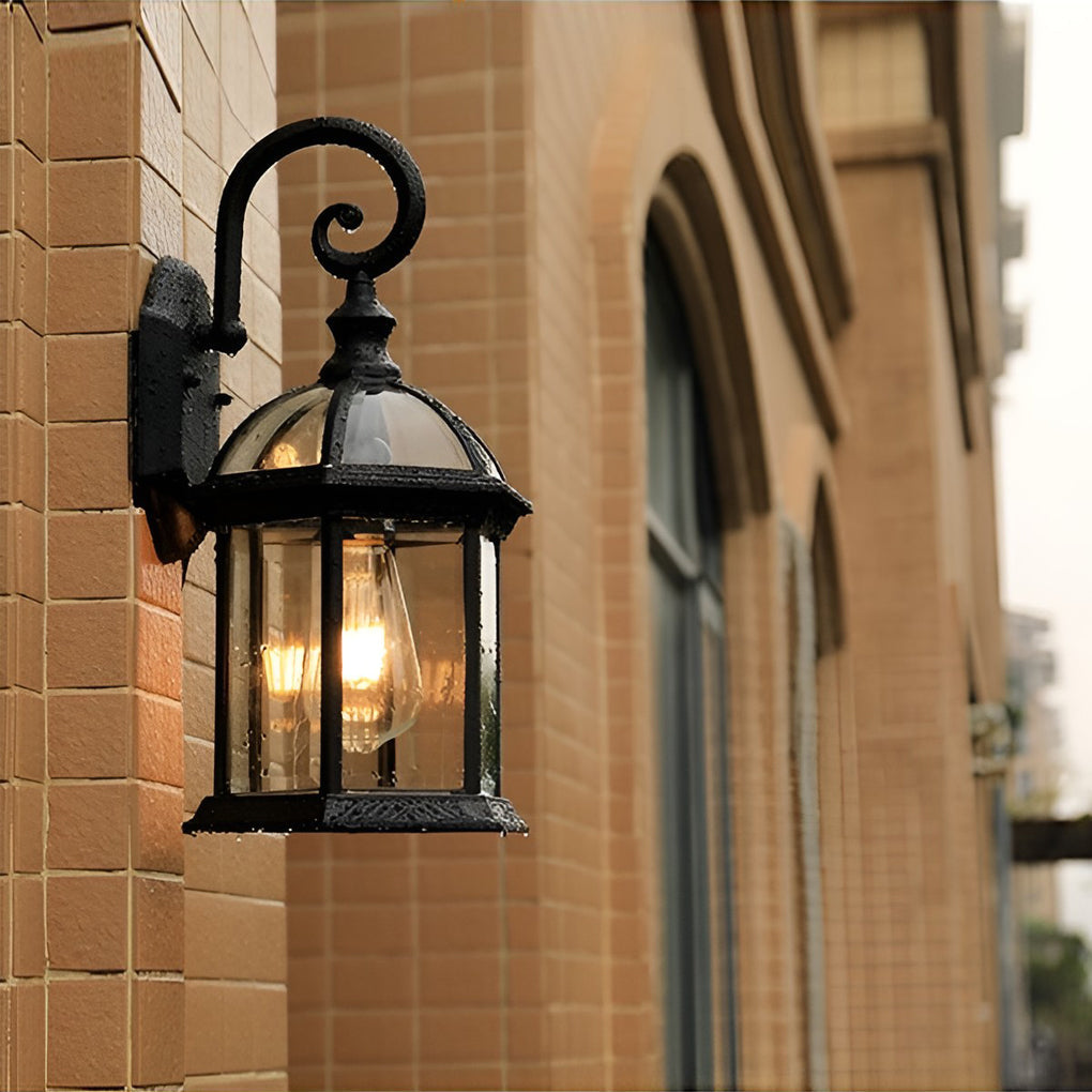 Double-layer Waterproof Glass E26 Vintage Wall Light, Wall Sconce, detail 3