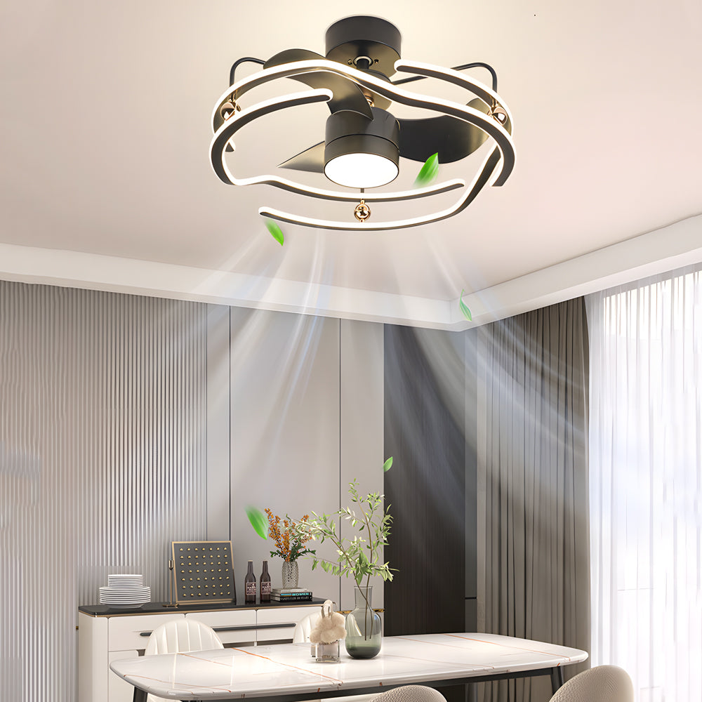 23.6-Inch Low Profile Ceiling Fan with Light