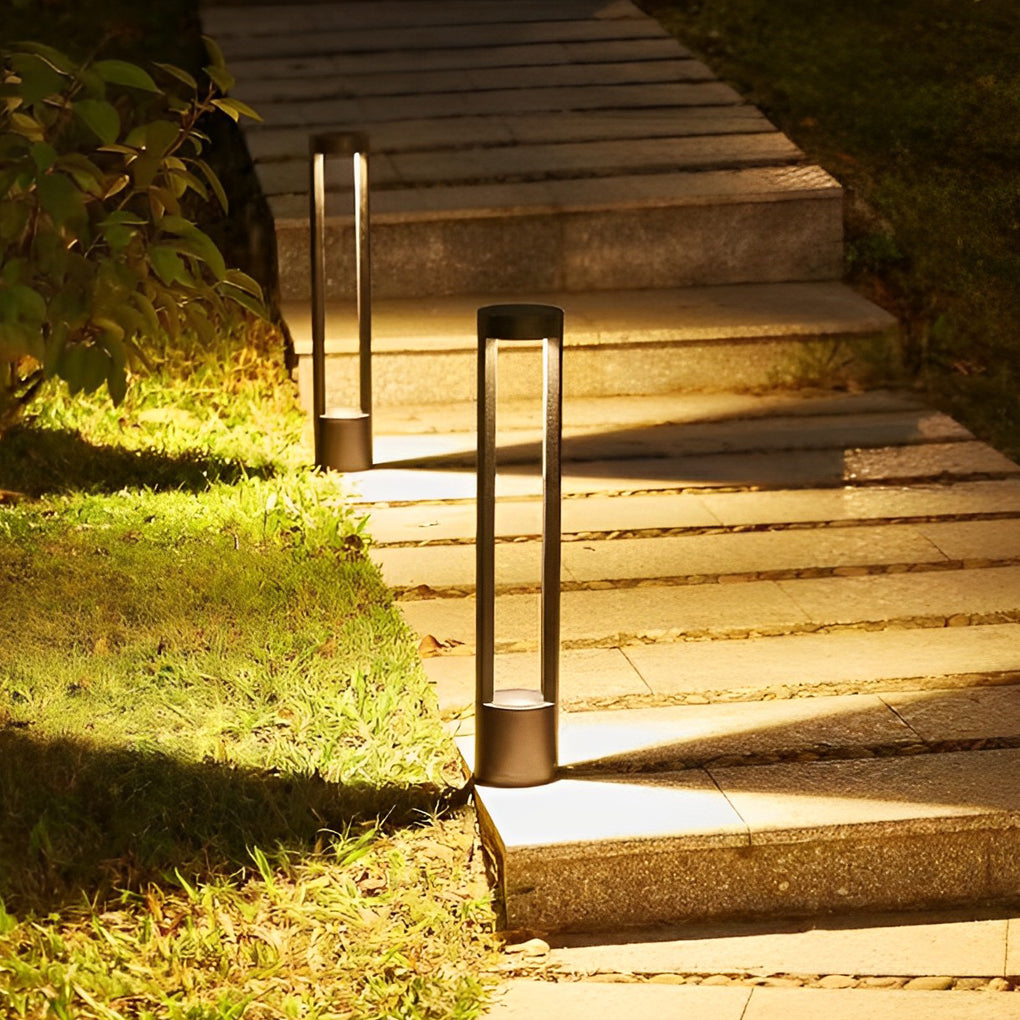 Circular Waterproof IP65 LED Aluminum Black Contemporary Exterior, outdoor light, main view, Tianguang Select