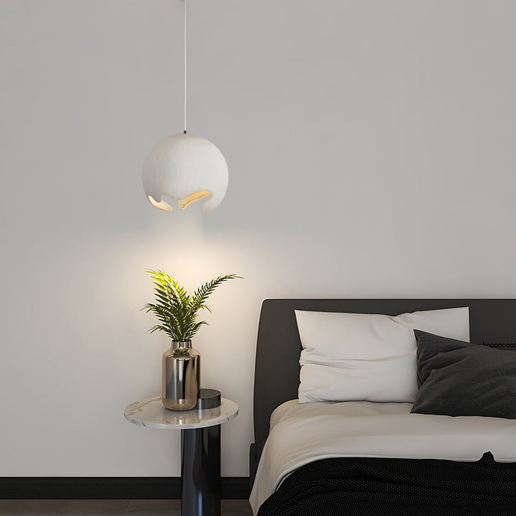Irregular Ball Creative Ins Creamy White Chandelier
