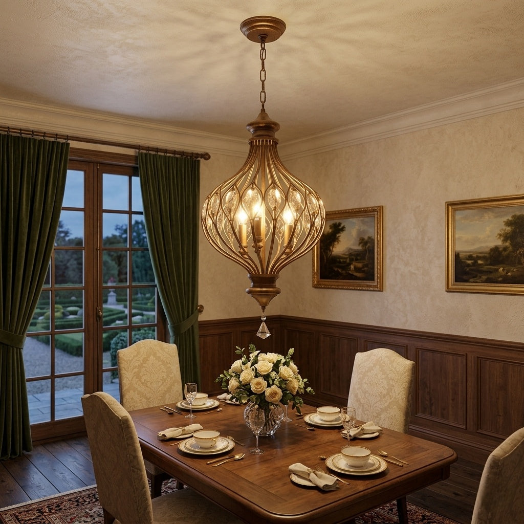 Altair Bronze Crystal Chandelier | Tianguang Select