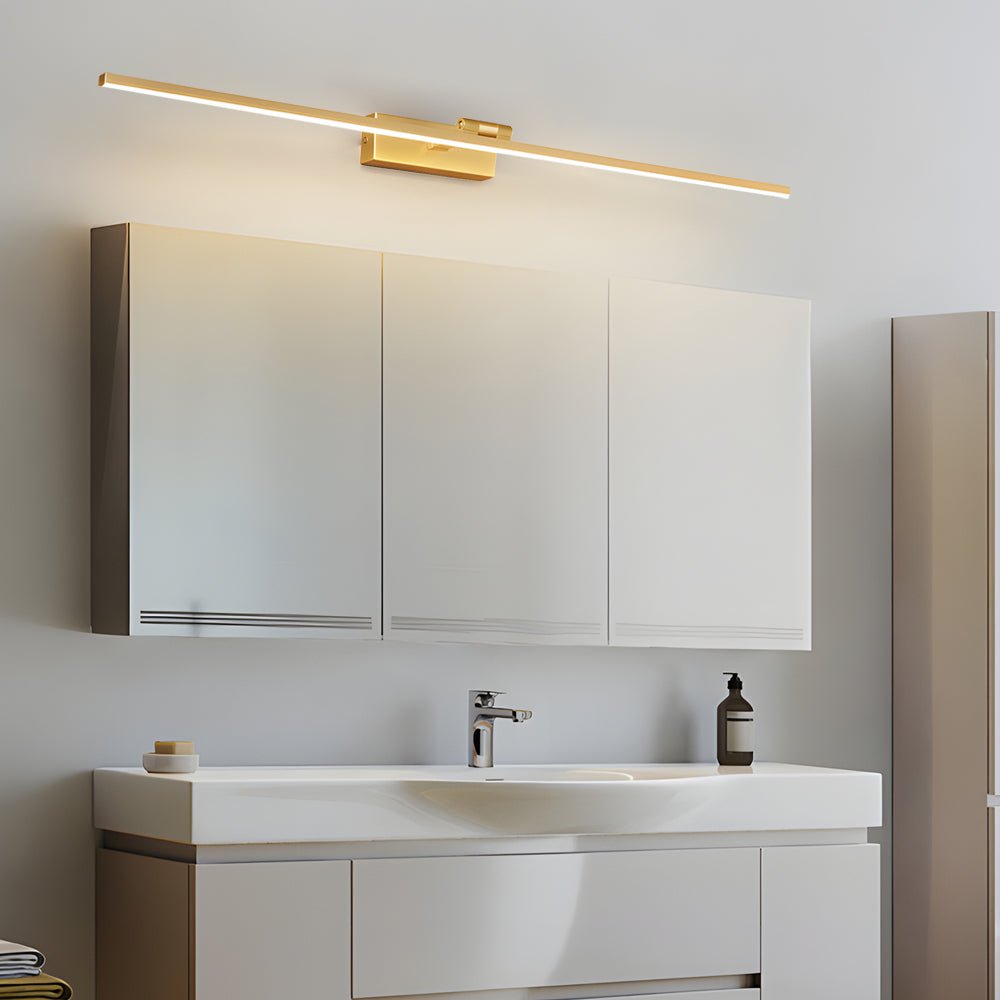 Contemporary Copper Adjustable LED Bathroom Vanity, detail angle 4, Tianguang Select