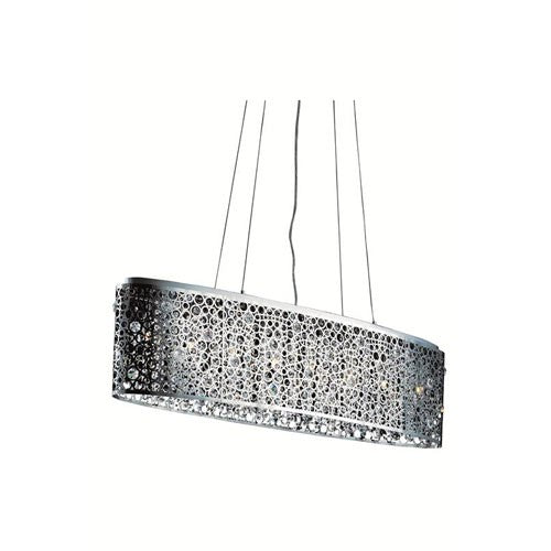 Soho Royal Cut Crystal Chrome Eight Light Pendant Light