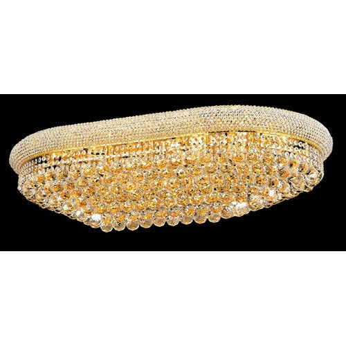 Primo Gold Twenty-Four-Light Oblong Flush Mount