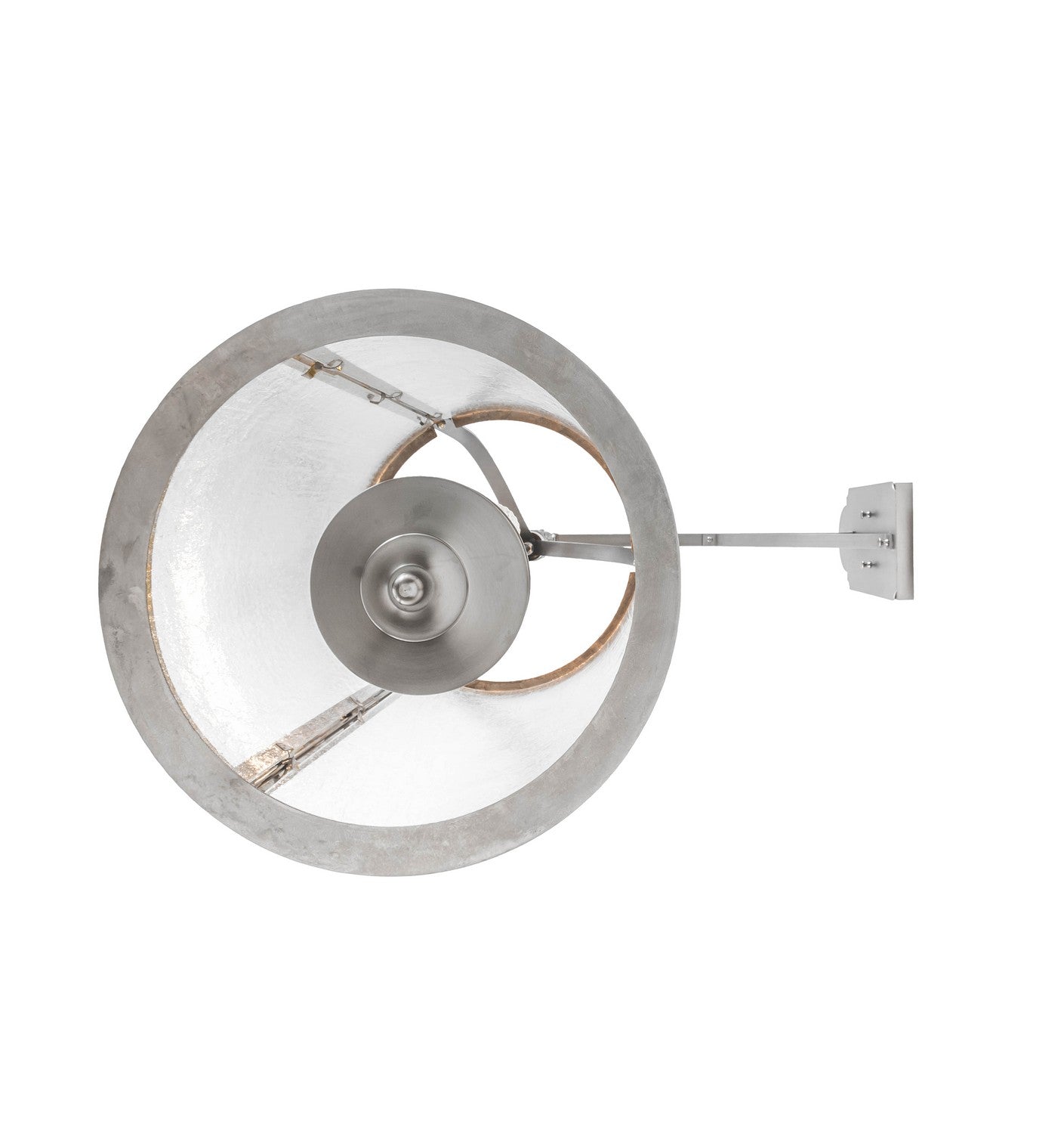 Cilindro Campbell 3-Light 40.50" Nickel Wall Sconce detail view 4