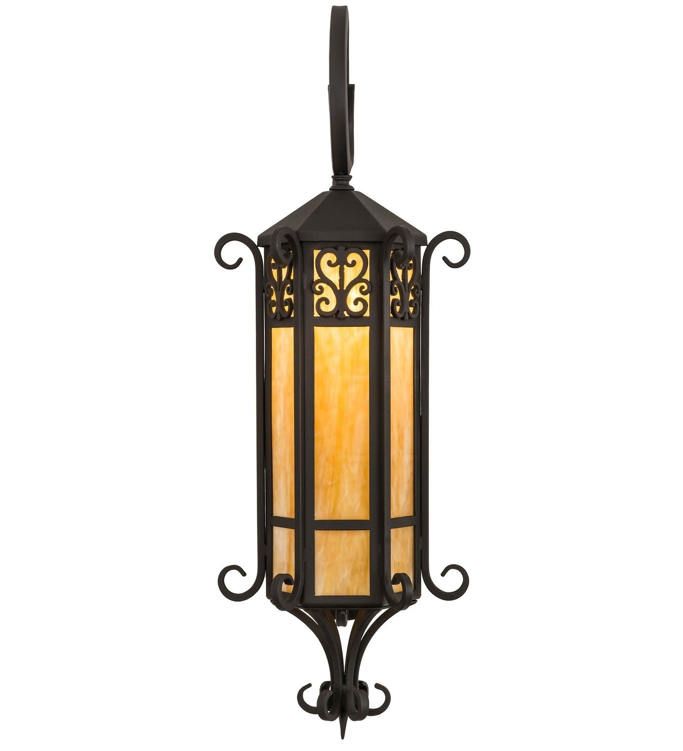 Caprice 1-Light 37.50" Wrought Iron Wall Sconce detail view 2