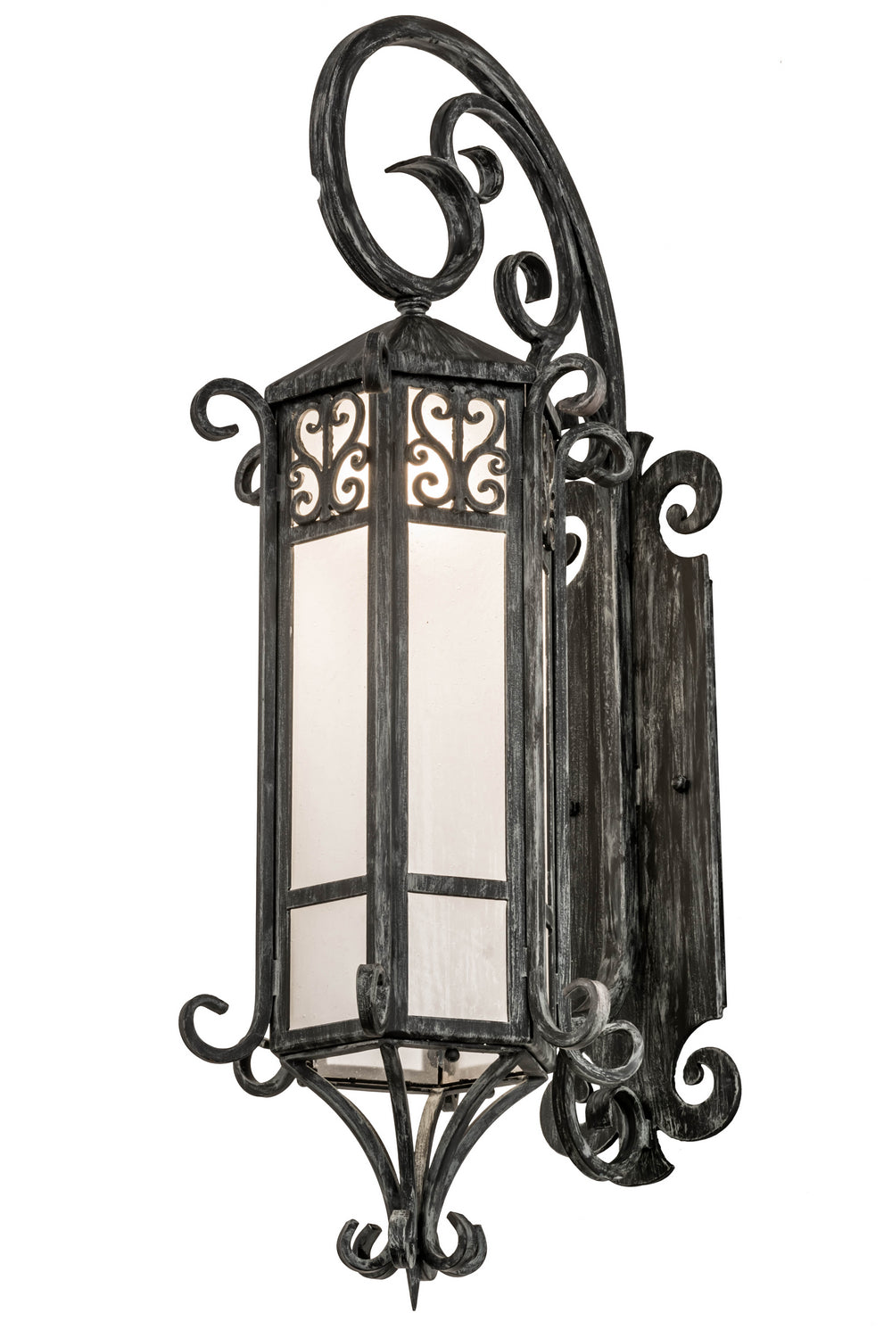 Caprice 1-Light 37.00" Antique Iron Gate Wall Sconce front view