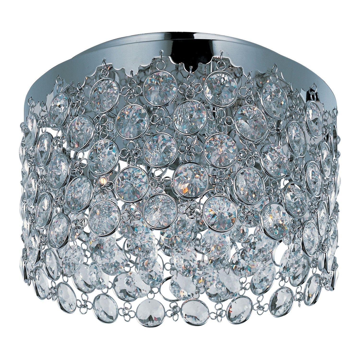 Dazzle Polished Chrome Four-Light 15-Inch Flush Mount