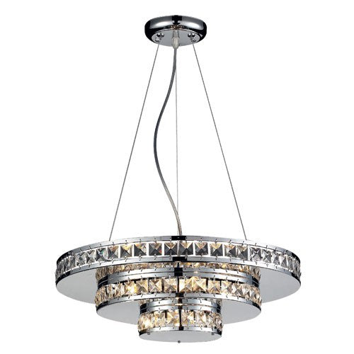 18 X 5.5-Inch Five-Light Crystal Chandelier