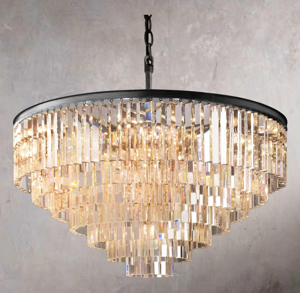 Vintage Odeon Circular Chandelier 44