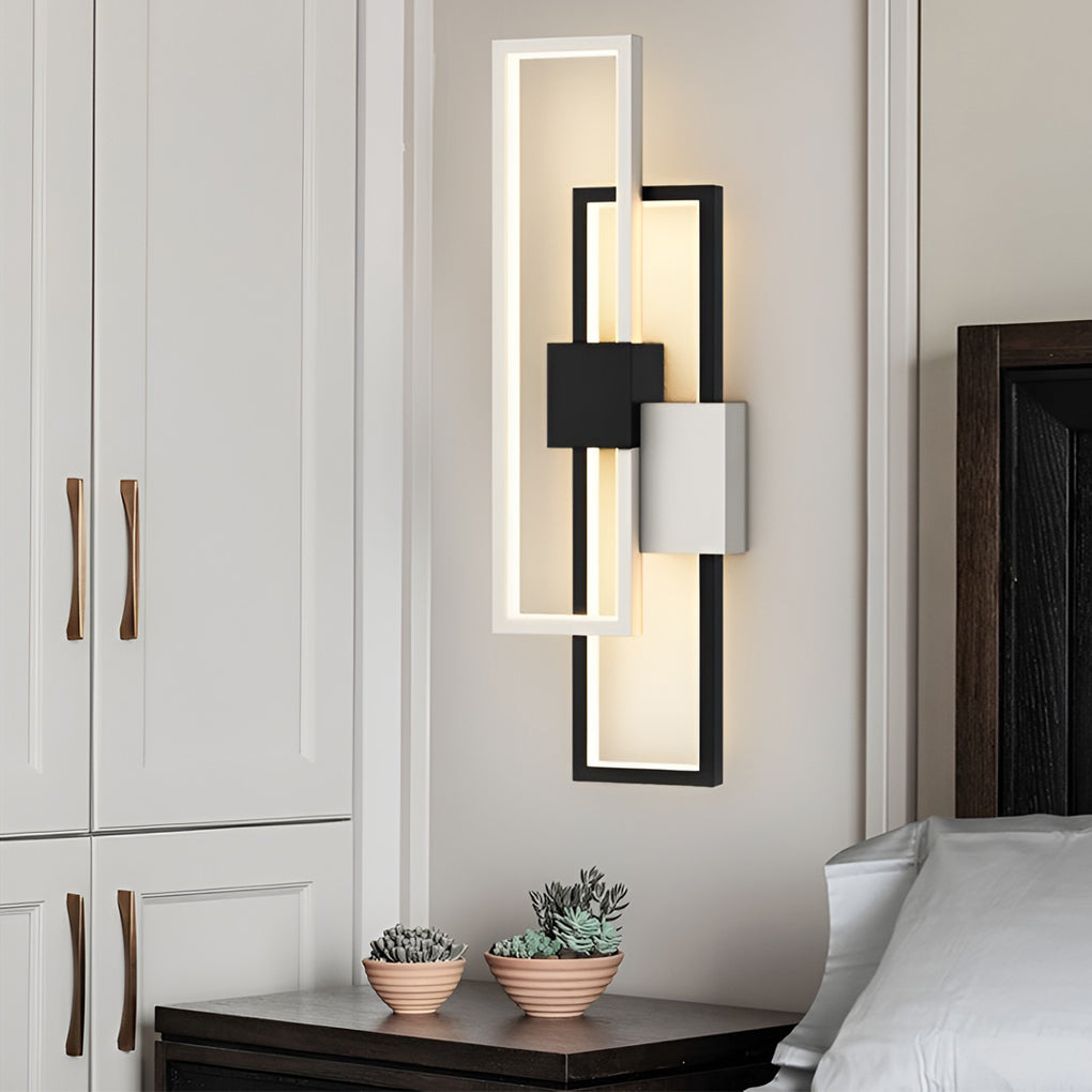 Rectangular Three-color Light LED Nordic Wall Sconce