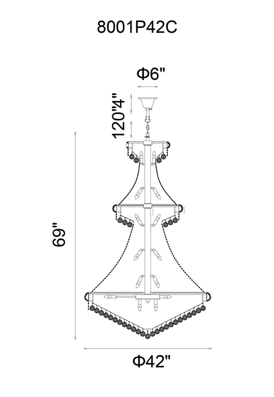 Empire 38-Light Chandelier