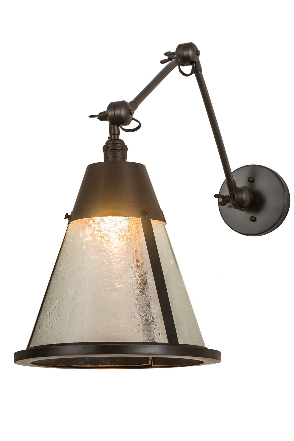 Kensington 1-Light 12.00" Craftsman Brown Wall Sconce front view