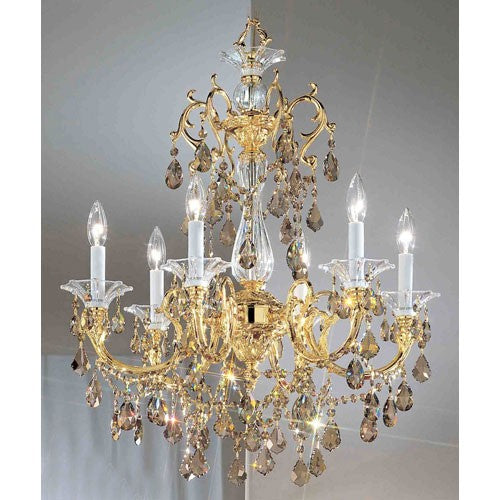 Via Venteo 24K Gold-Plated Six-Light Chandelier