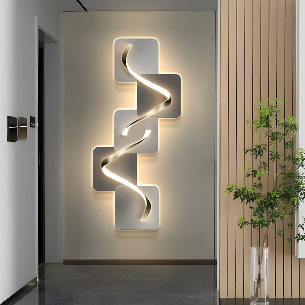 Crystal Geometric LED Wall Art Light USB Wall Painting