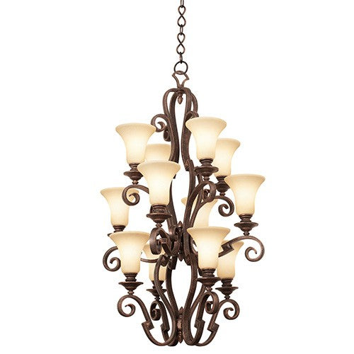 Copper Claret 12-Light Foyer Chandelier