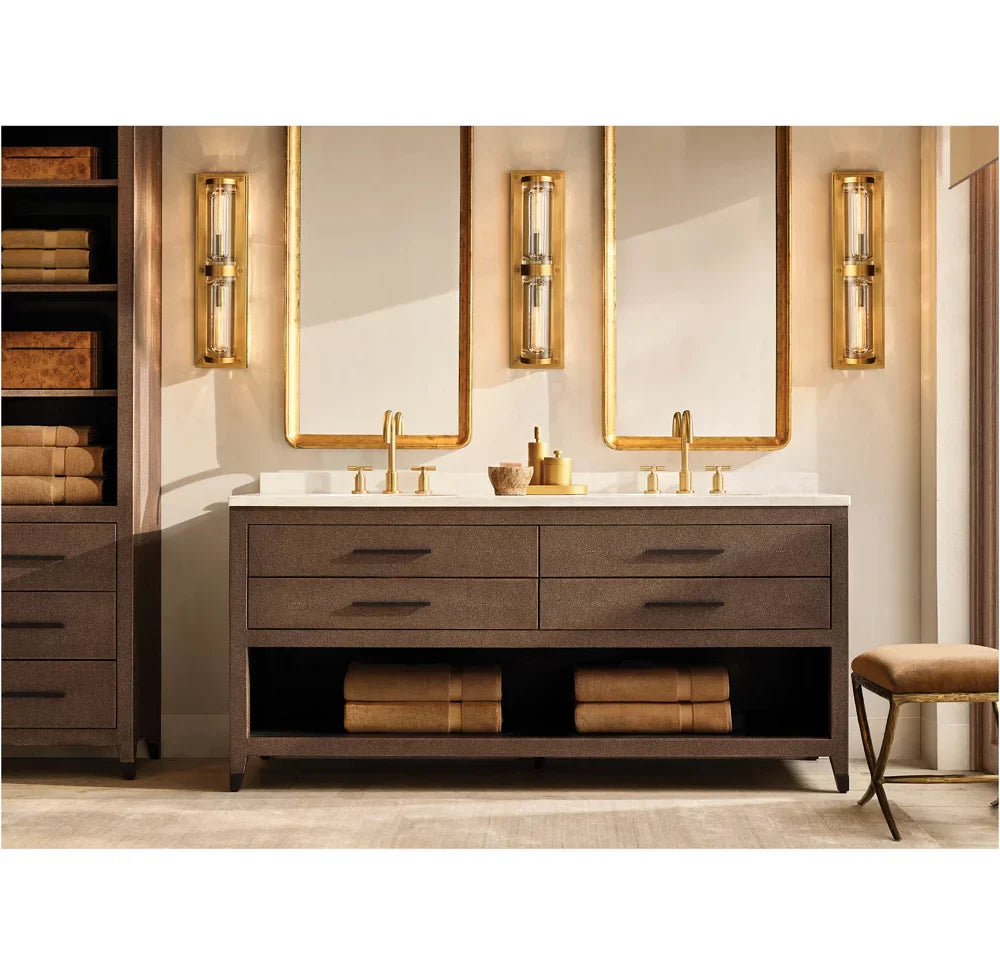 Savile Circular Linear Sconce, Bathroom Wall Sconce, detail 16