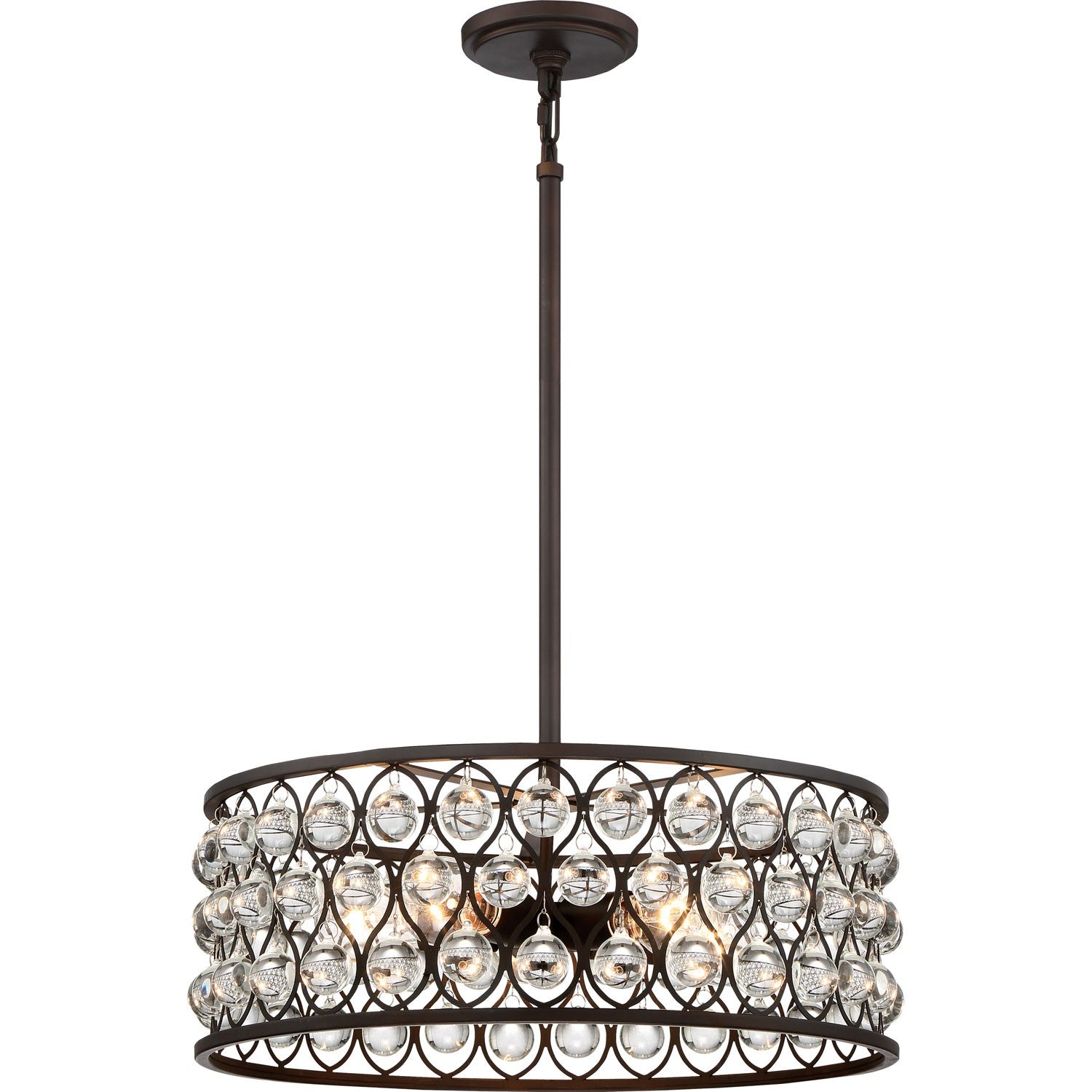 Bronze 19.5-Inch Five-Light Pendant