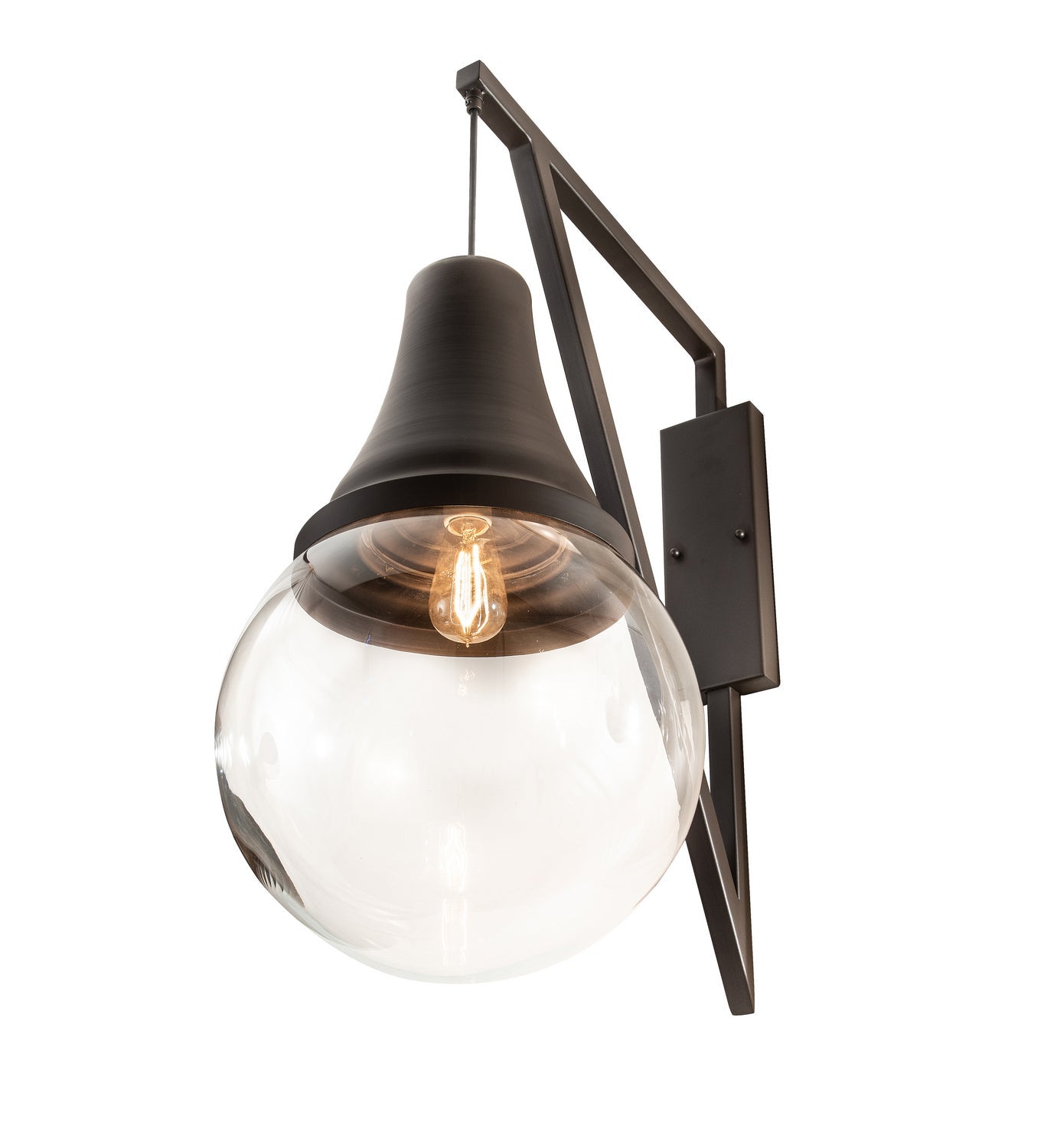 Aideen 1-Light 28.00" Oil Rubbed Bronze LED Wall Sconce detail view 4
