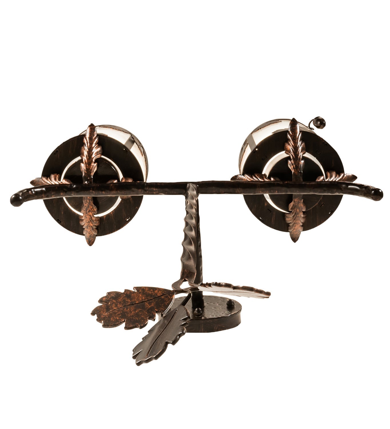 Blue Oak 2-Light 40.00" Hanna Copper And Cimarron Bronze LED Wall Sconce detail view 6