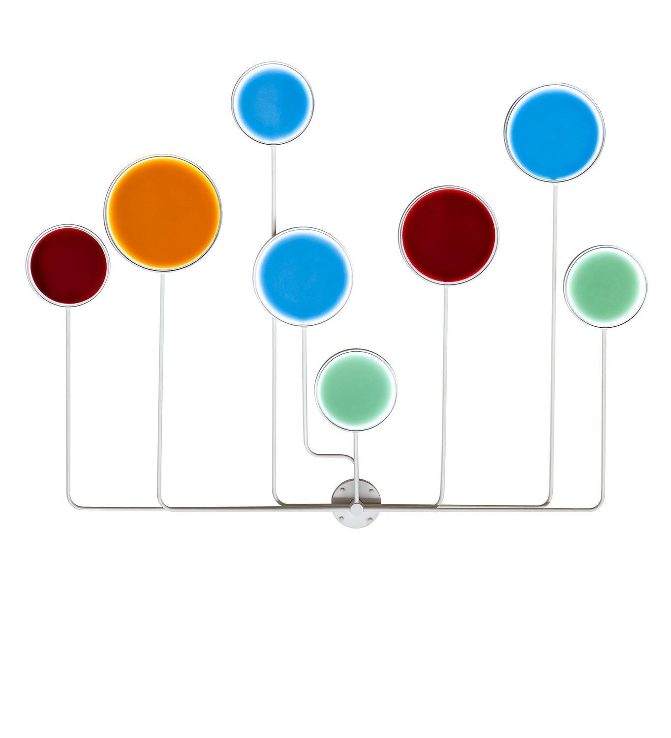 Paletta 24-Light 56.00" White, Red, Green, Blue, And Orange LED Wall Sconce front view