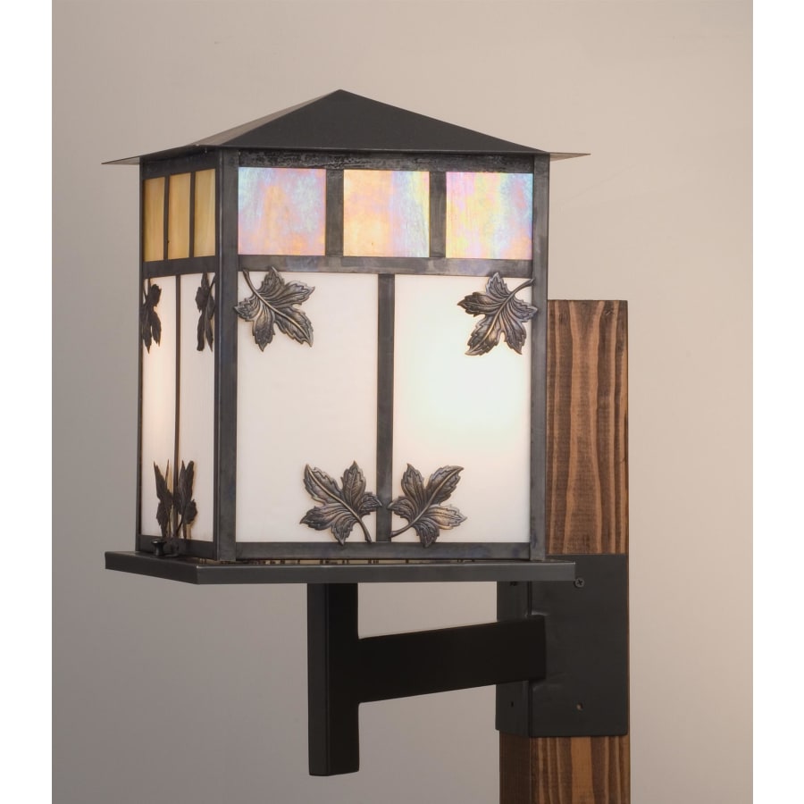 16" Wide 2-Light Wall Sconce with Art Glass Shade