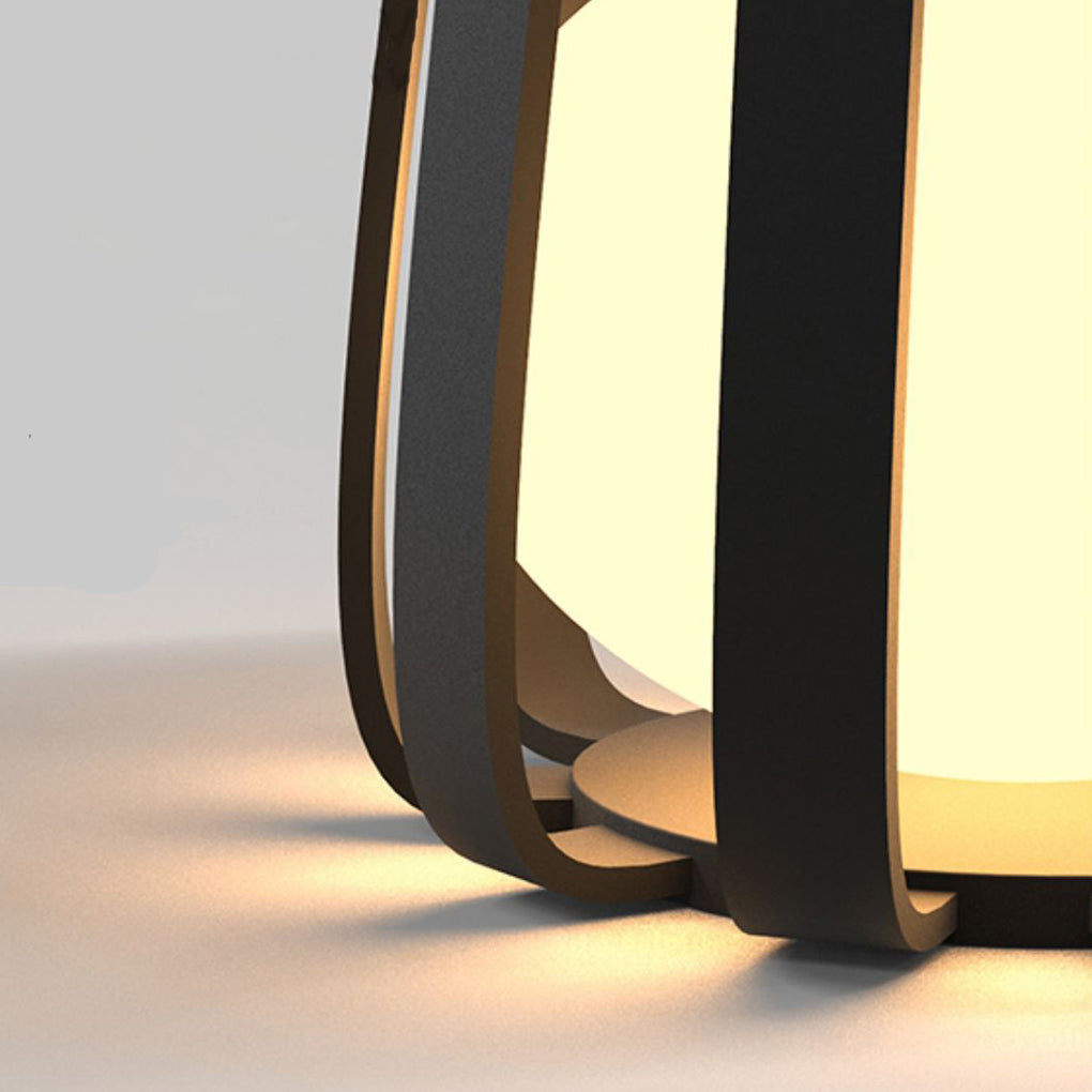 Round Waterproof RGB Iron Small Coffee Table Floor Lamp