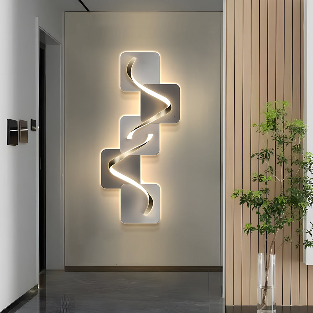 Crystal Geometric LED Wall Art Light USB Wall Painting