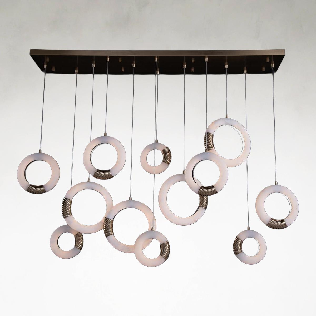 Bangera Twelve-Light 60-Inch Linear Pendant Chandelier Ceiling Fi x ture