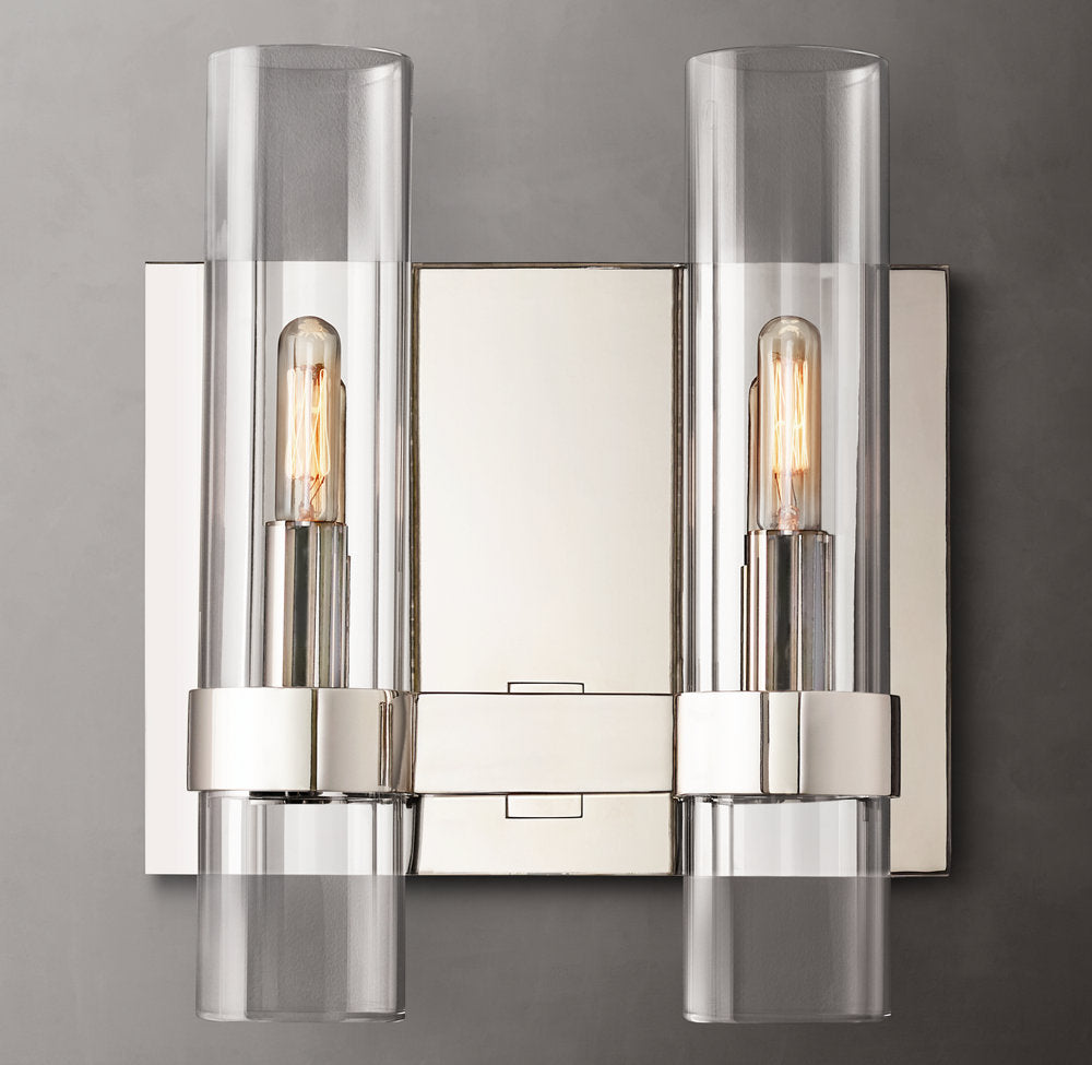 Ravelle Double Wall Light, Bathroom Wall Sconce, detail 11
