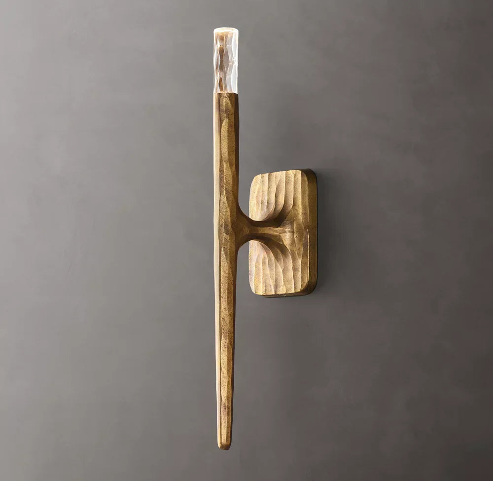 Thaddeus Wall Light, Bathroom Wall Sconce, 1"D x 6"H