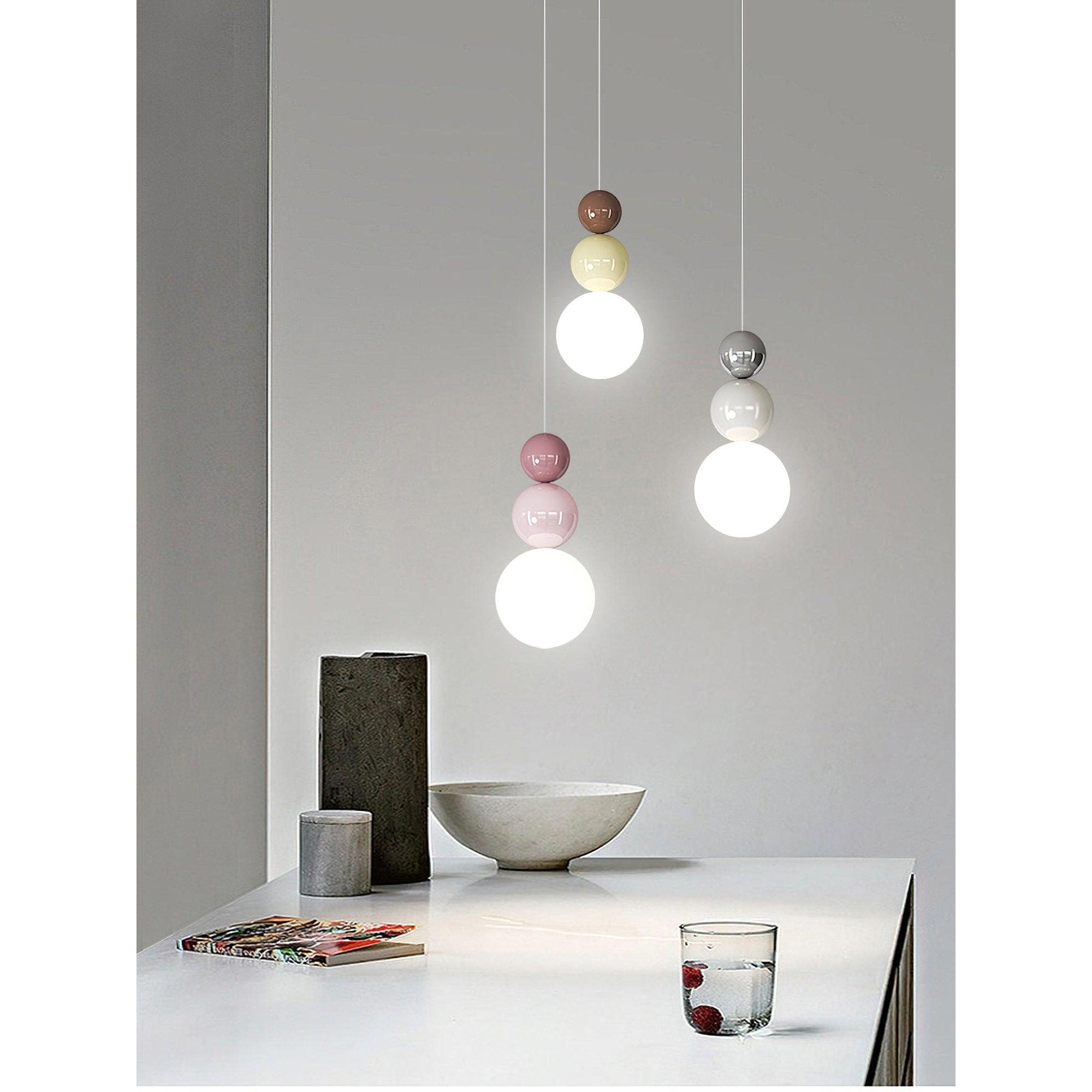 Acrylic Three Ball Pendant Lamp