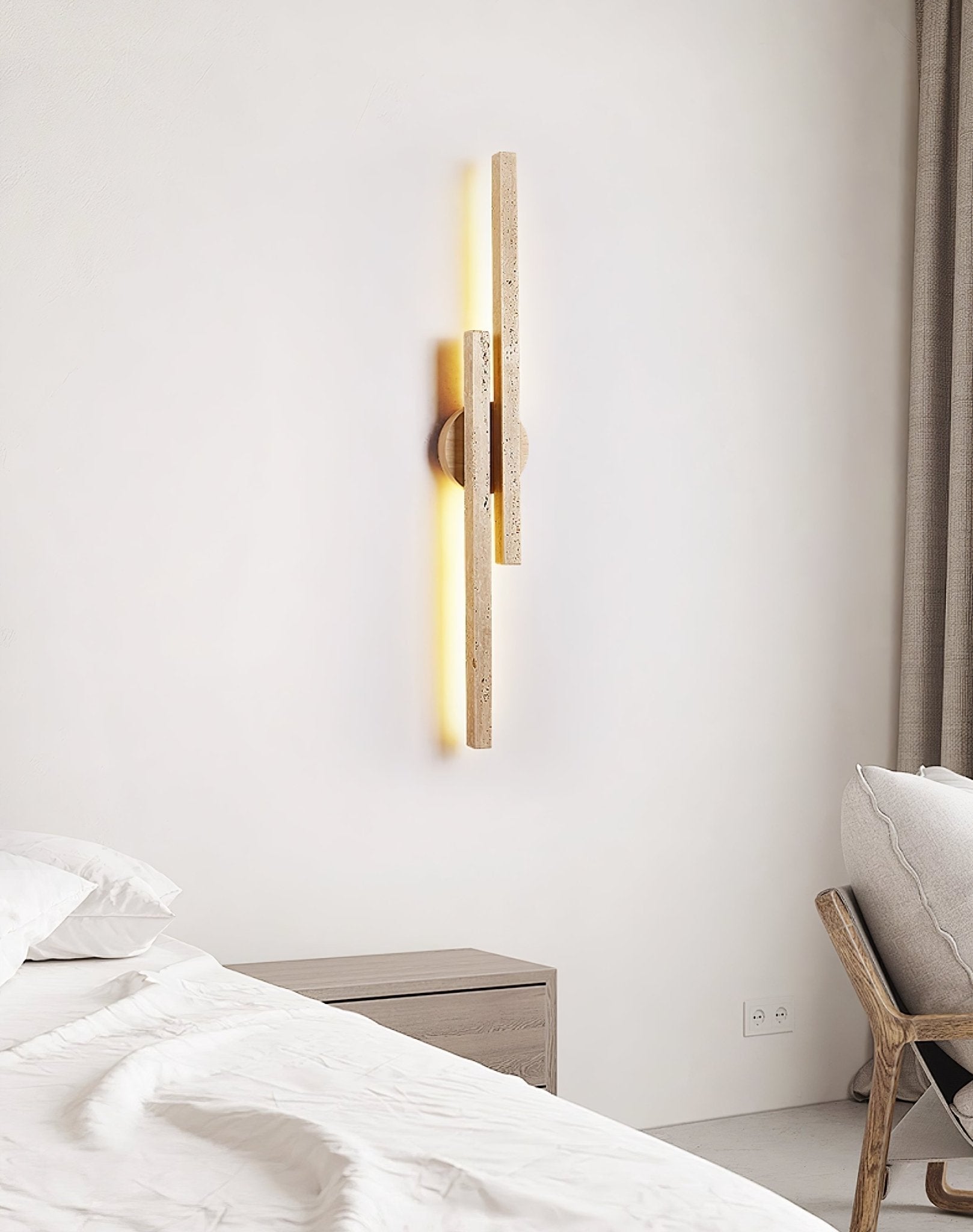 Aeris Travertine Wall Light