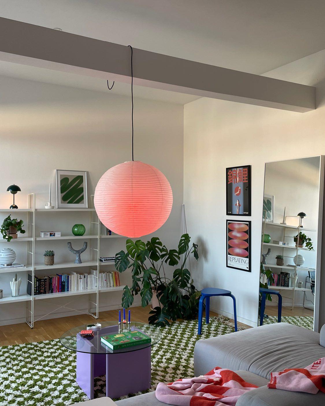 Akari a Round Swag Light Pendant Light