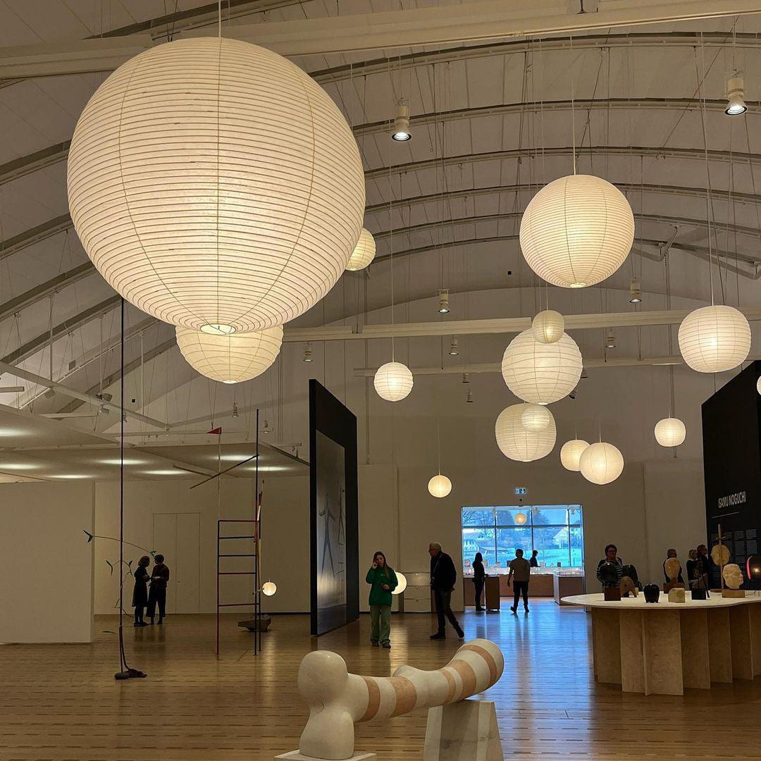 Washi Paper Round Series Ceiling Light