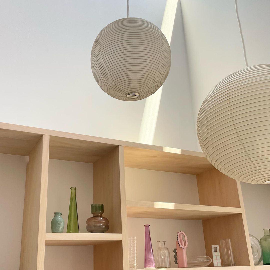Washi Paper Round Series Ceiling Light