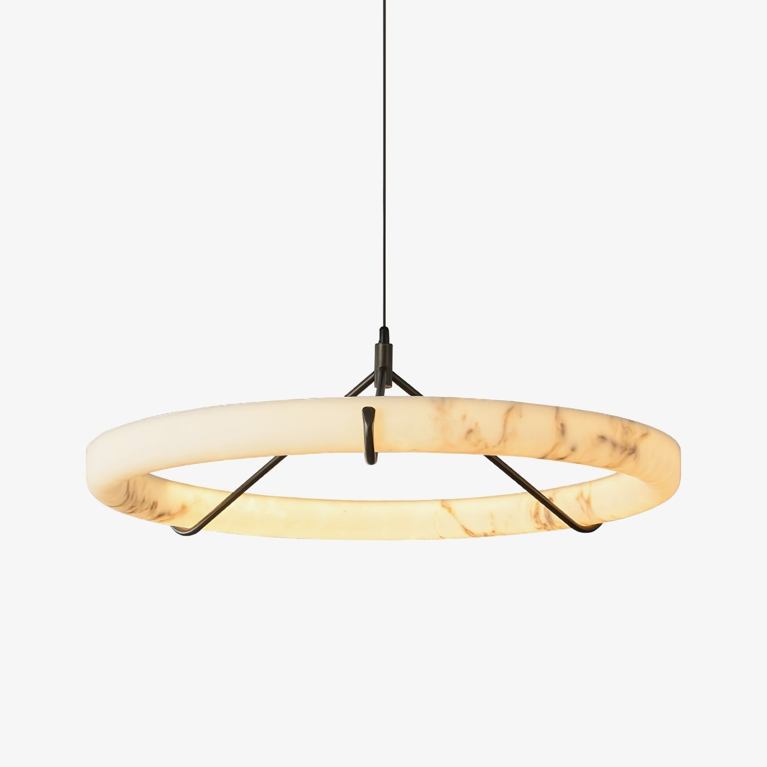 Alabaster Ring Chandelier