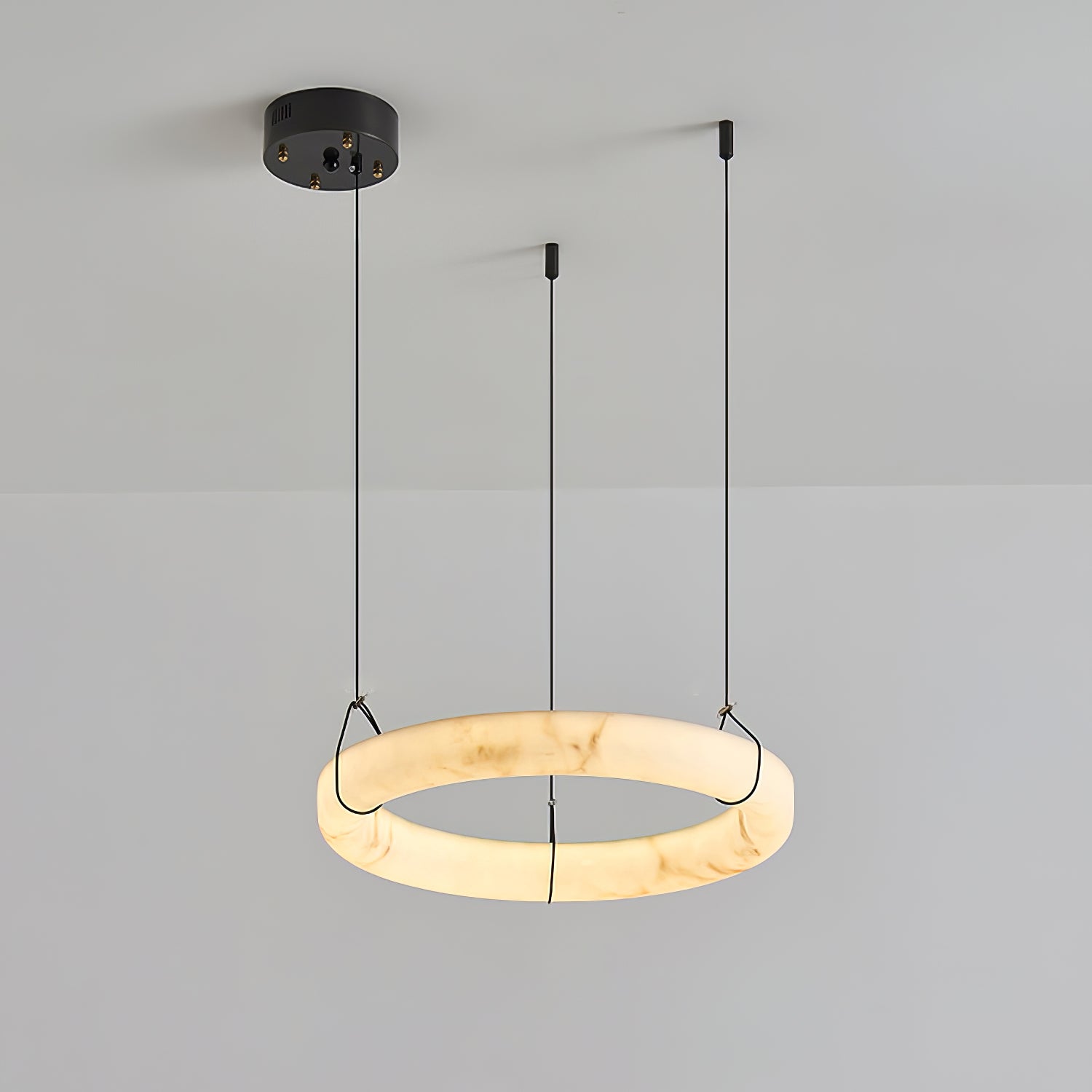 Alabaster Ring Chandelier