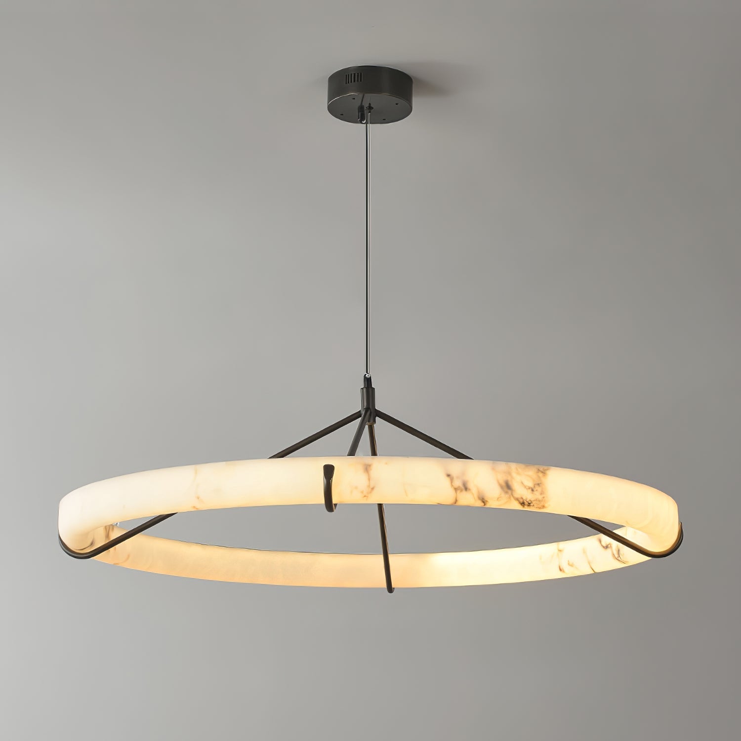 Alabaster Ring Chandelier