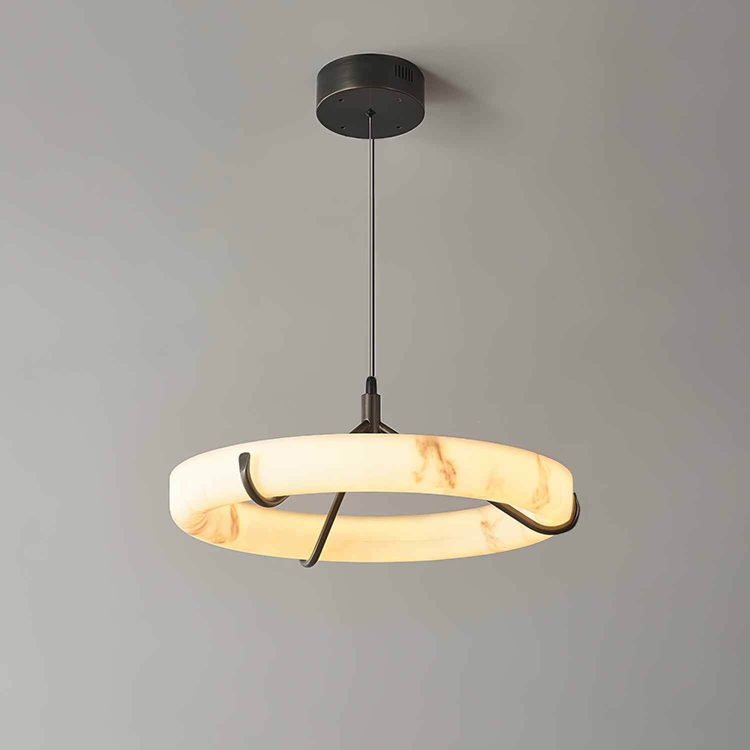 Alabaster Ring Chandelier