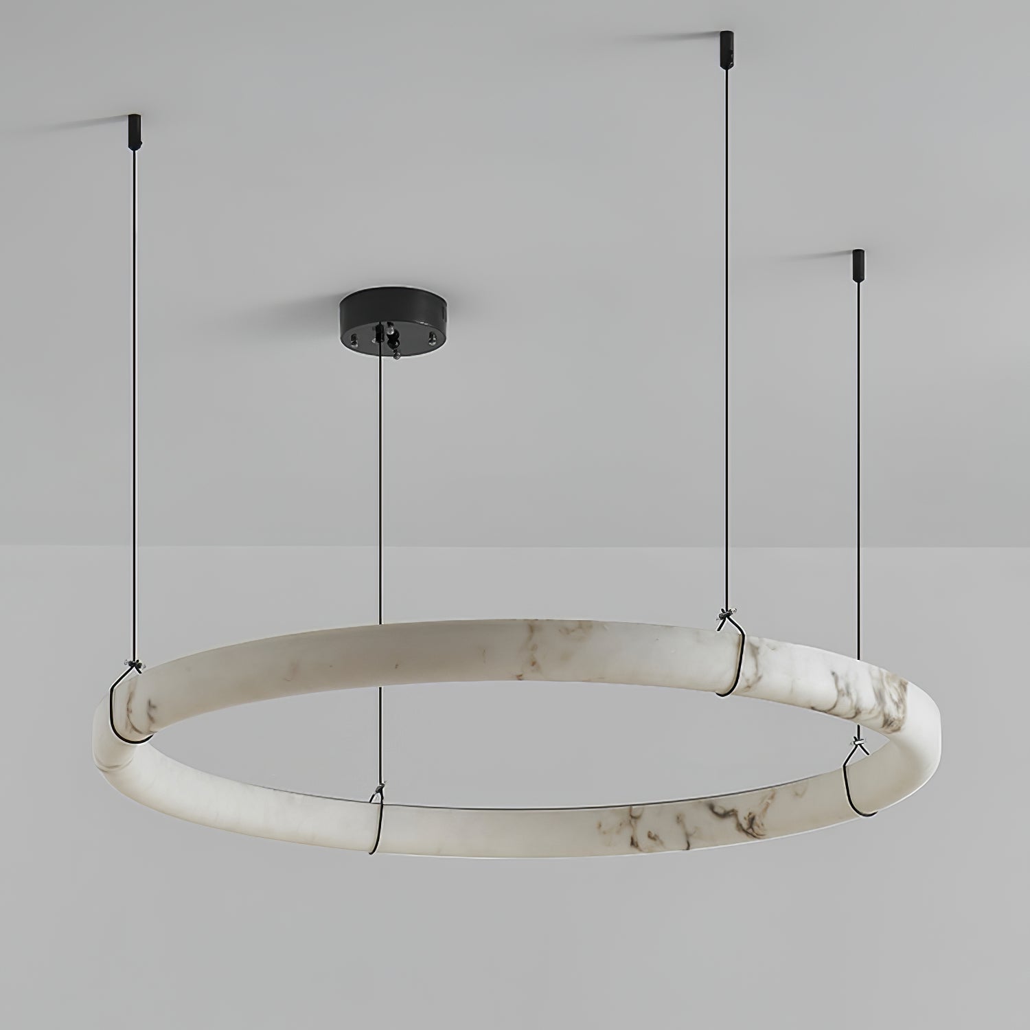 Alabaster Ring Chandelier