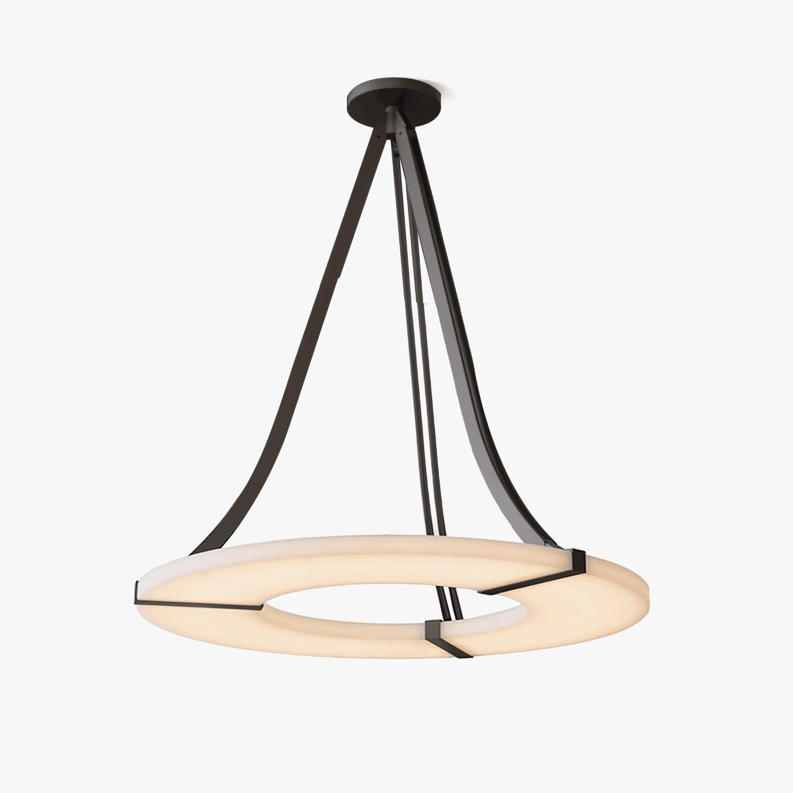 Alabaster Halo Chandelier