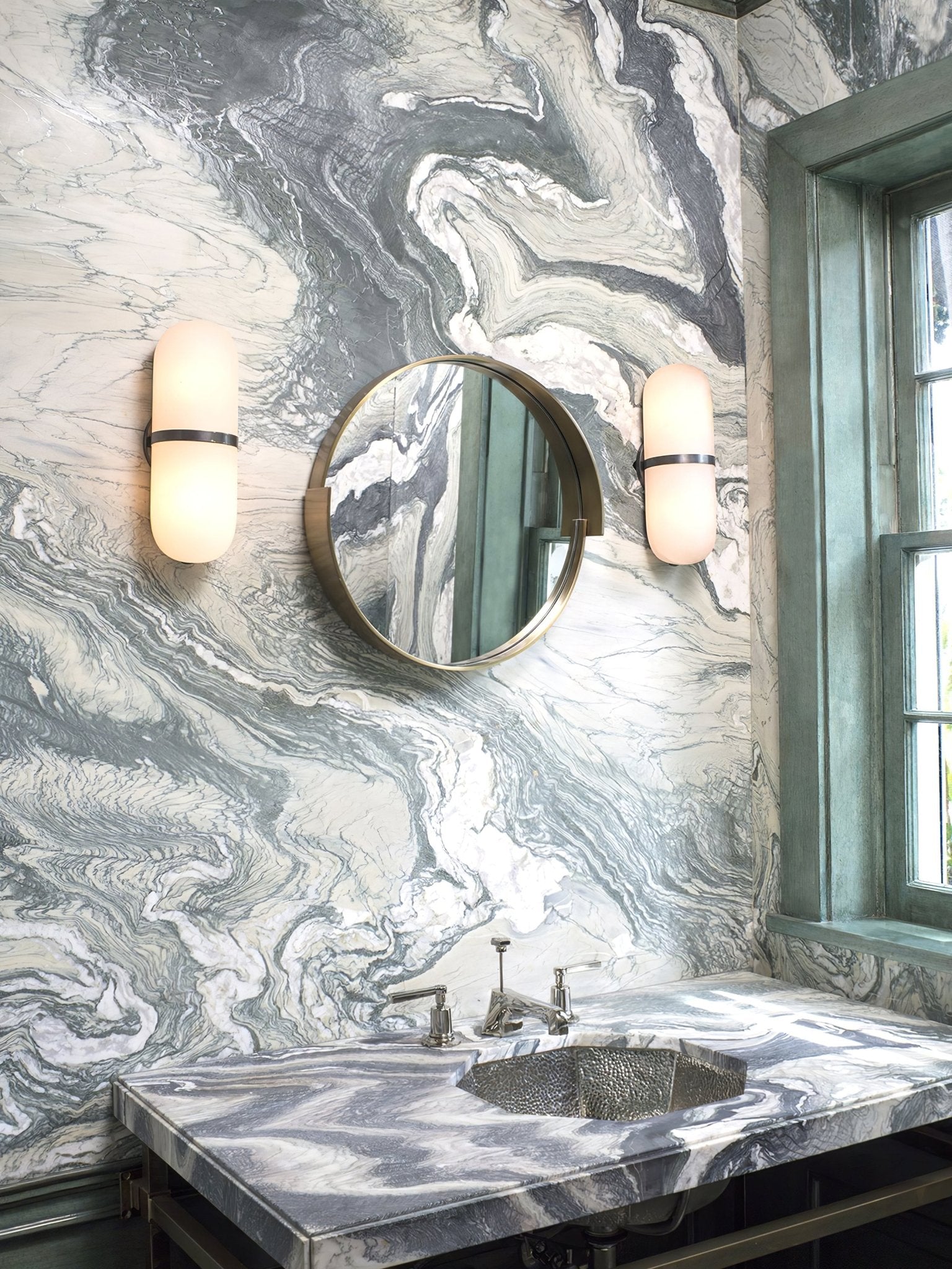 Alabaster Pill Wall Sconce