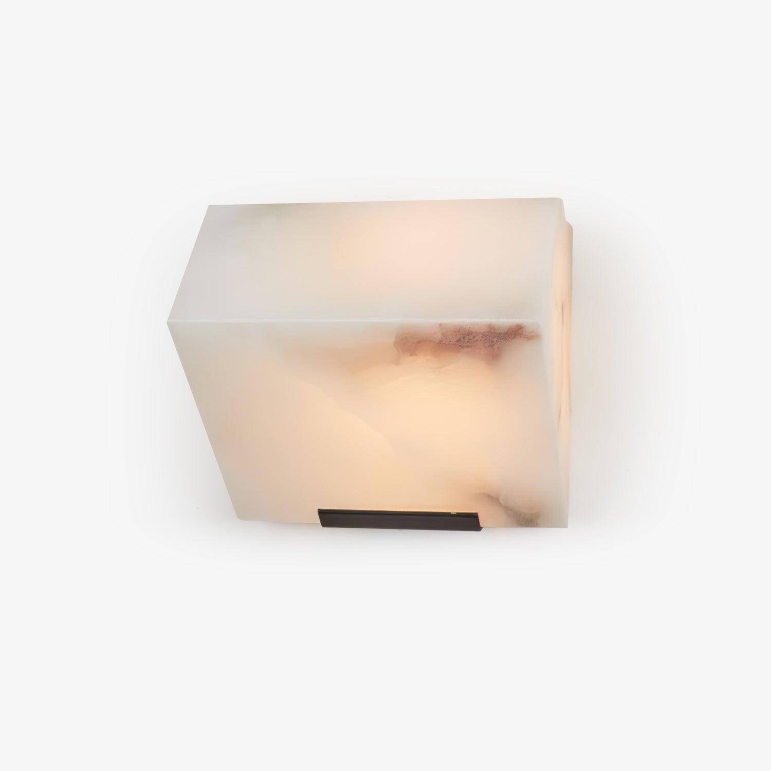 Alabaster Staircase Wall Light, Hardwired Wall Sconce, detail 25