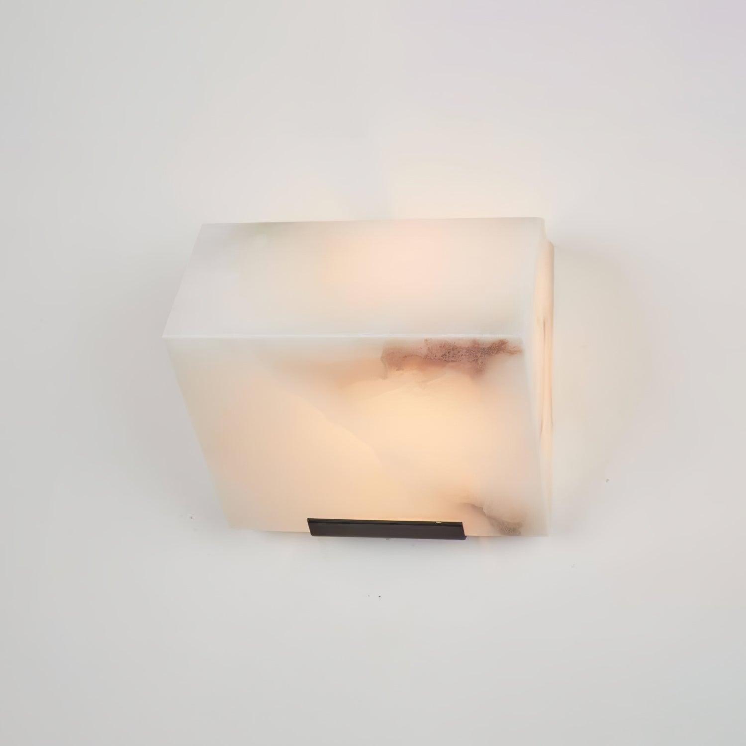Alabaster Staircase Wall Light, Hardwired Wall Sconce, detail 15