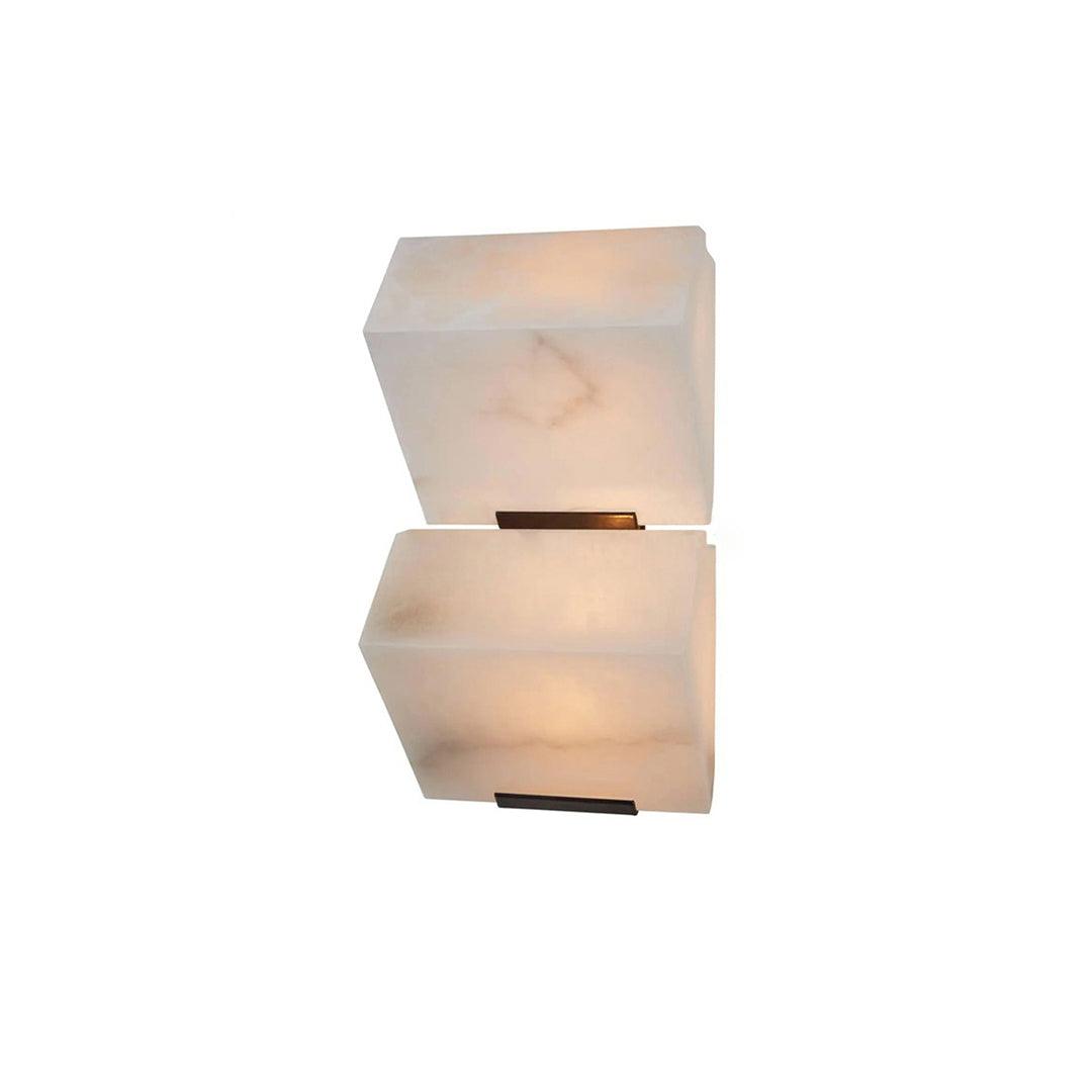 Alabaster Staircase Wall Light, Hardwired Wall Sconce, detail 18
