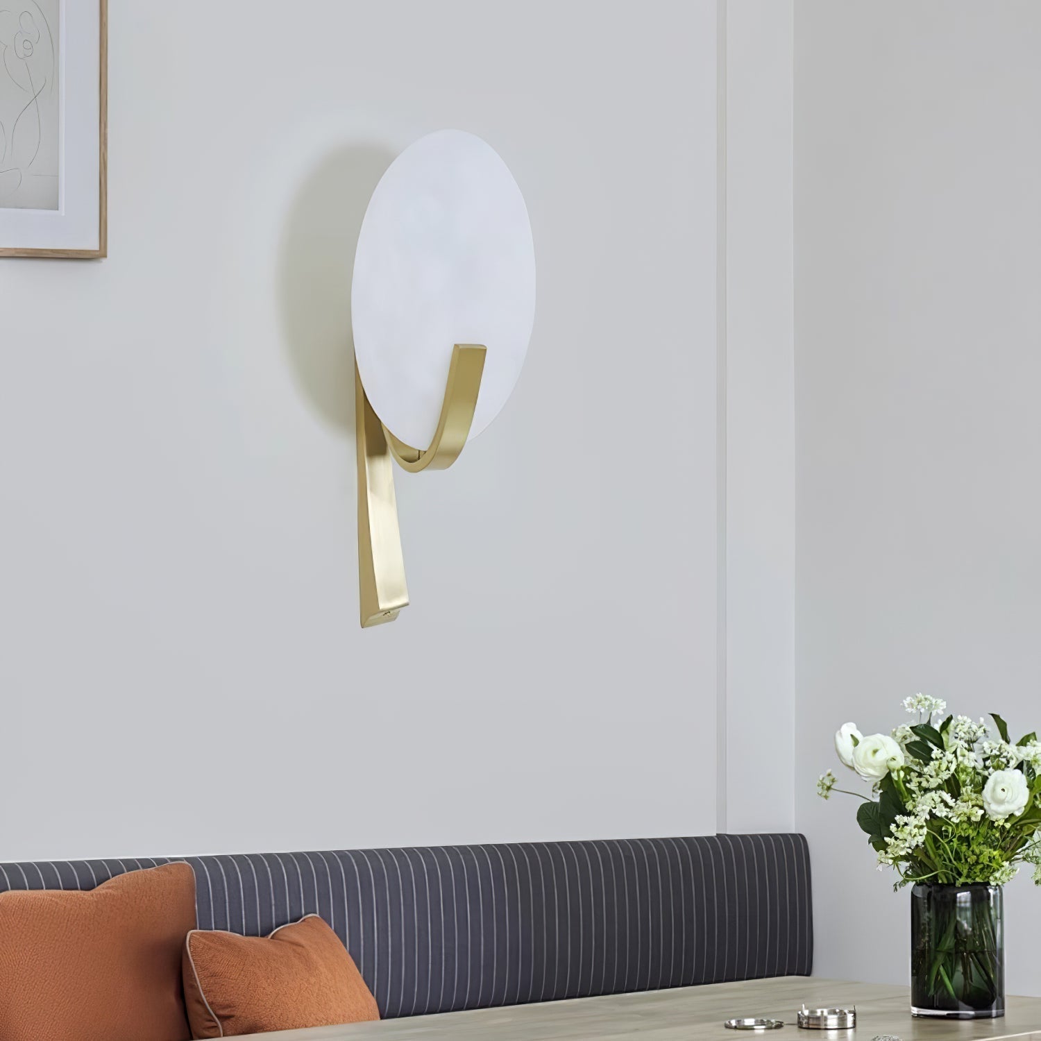 Alice Alabaster Plug-In Wall Light, Plug-In Wall Sconce, detail 29