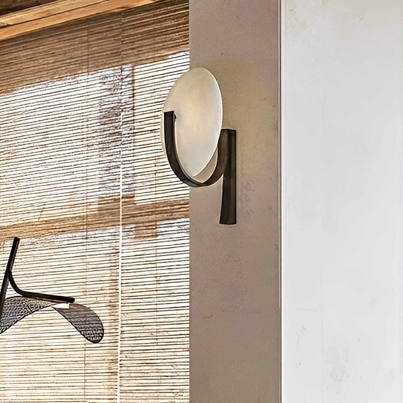Alice Alabaster Wall Light, Hardwired Wall Sconce, detail 3