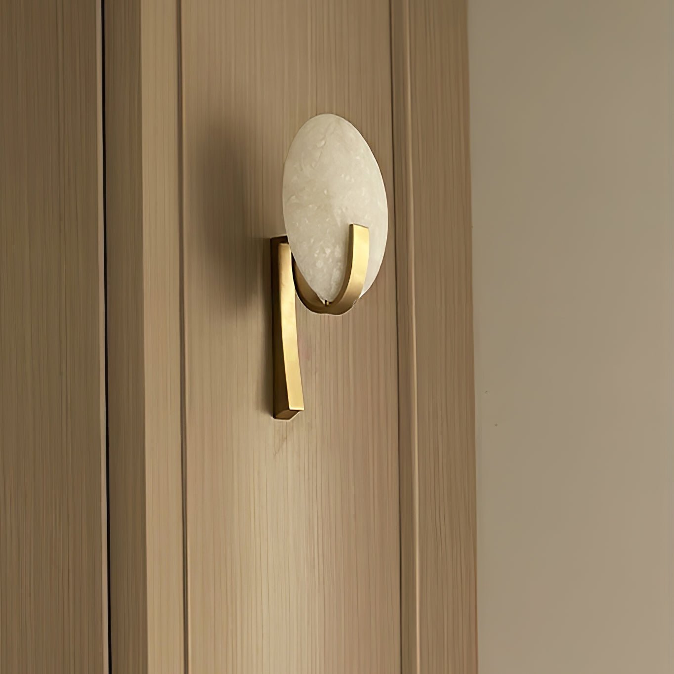 Alice Alabaster Plug-In Wall Light, Plug-In Wall Sconce, detail 13